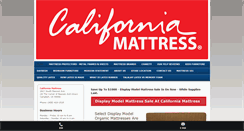 Desktop Screenshot of californiamattress.net