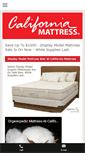 Mobile Screenshot of californiamattress.net